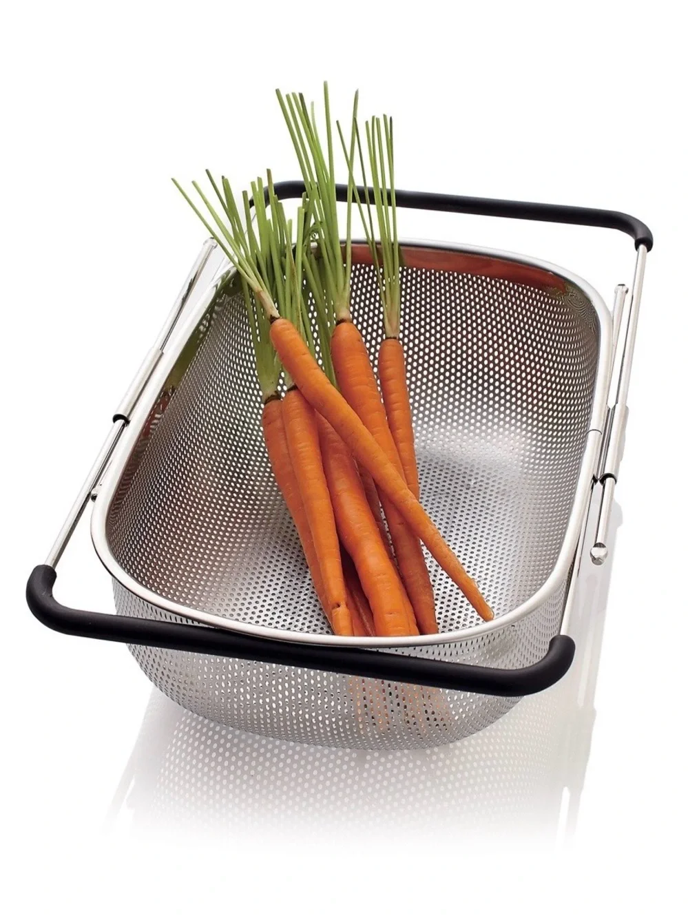 Crate & Barrel Mesh Over-Sink Mesh Colander UNUSED